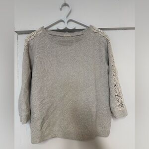 Oysho Sweater with Crochet Detail